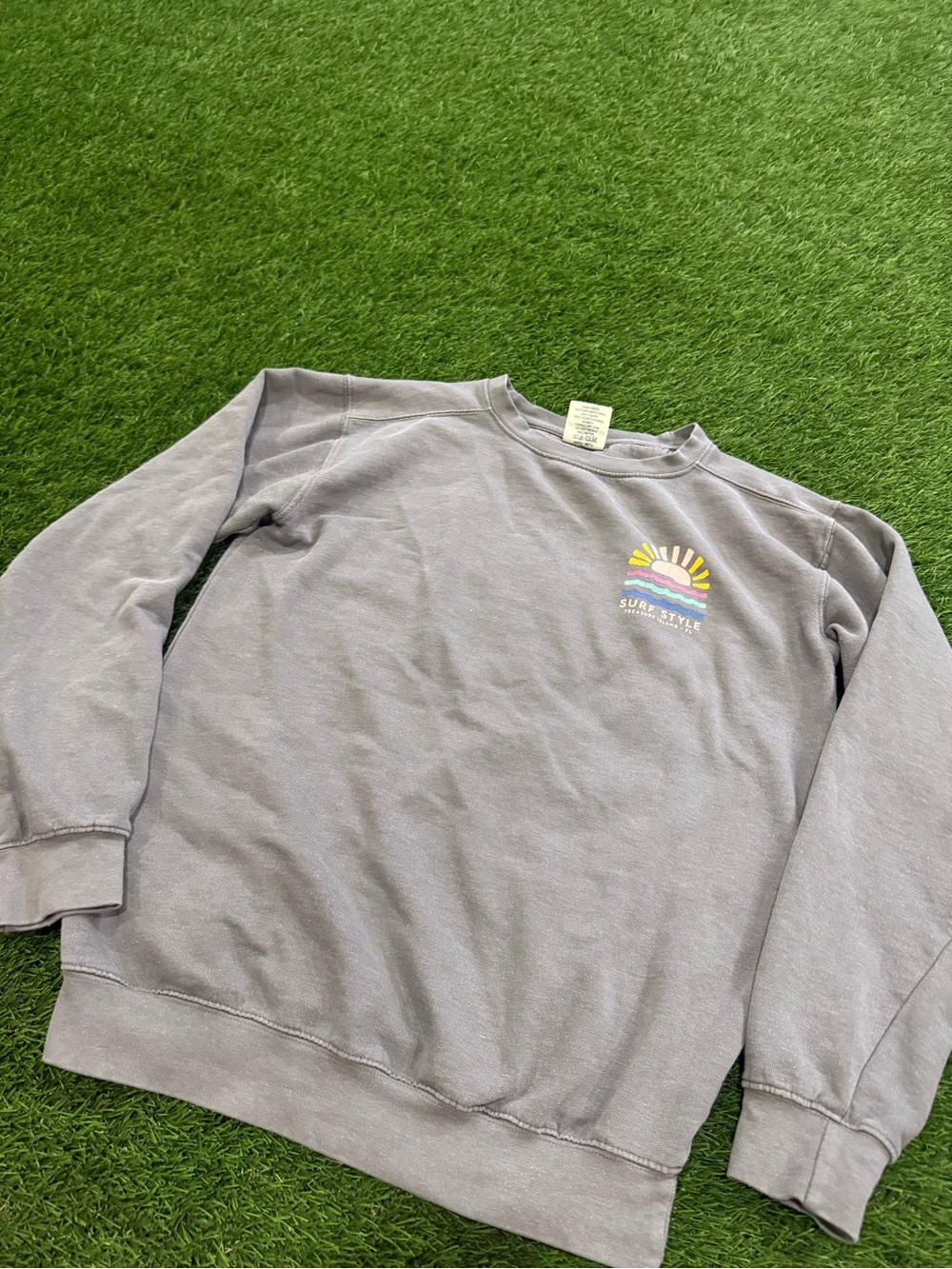 Surf Style Crewneck sweatshirt - Treasure Island